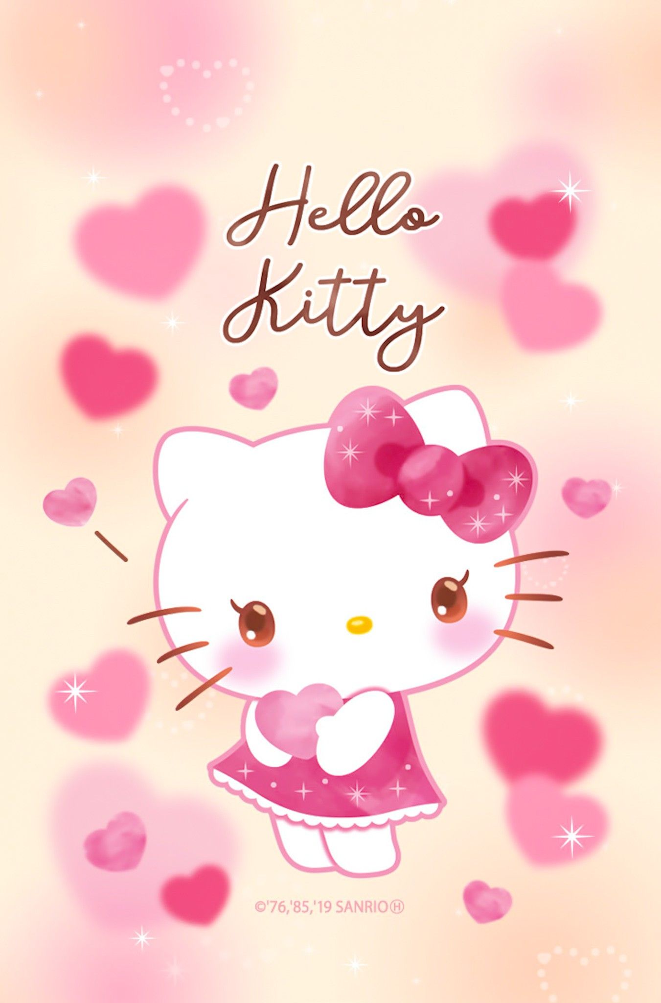 Cute Hello Kitty - Pink Background Wallpaper Download, hello kitty  wallpaper 