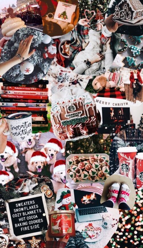 Christmas Collage Wallpaper - EnJpg
