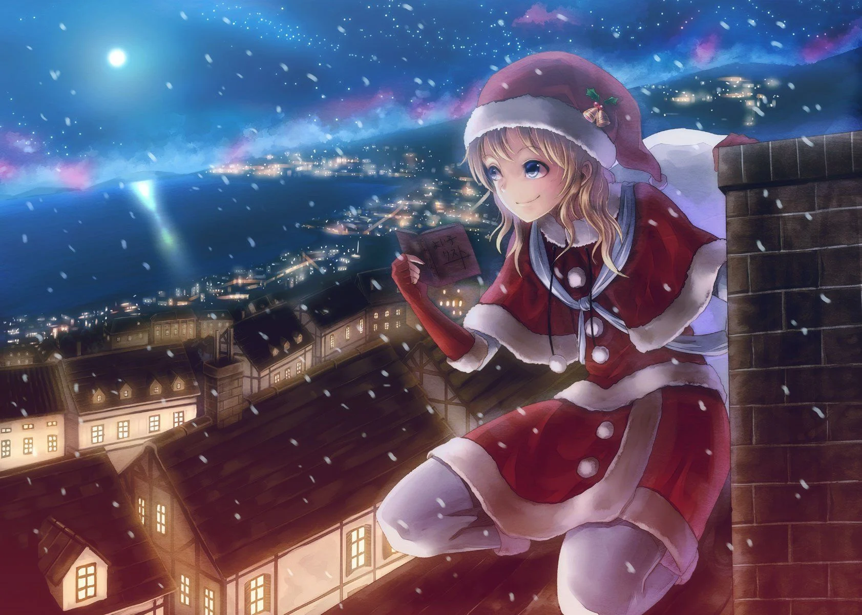 Last Order's Christmas - Merry Christmas Anime Chibi - Free Transparent PNG  Clipart Images Download