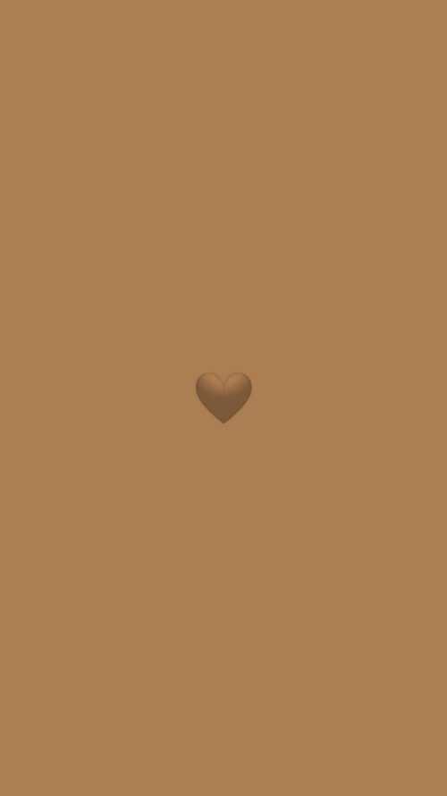 Brown Heart Wallpaper - EnJpg