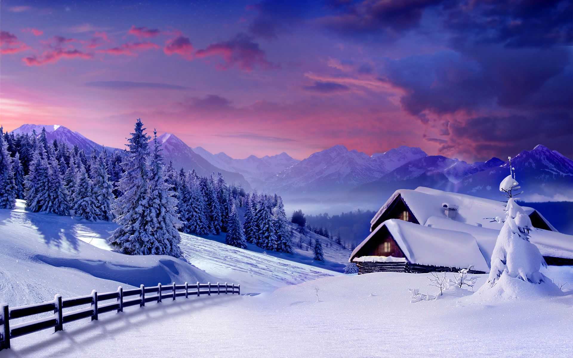 winter nature scenes wallpaper