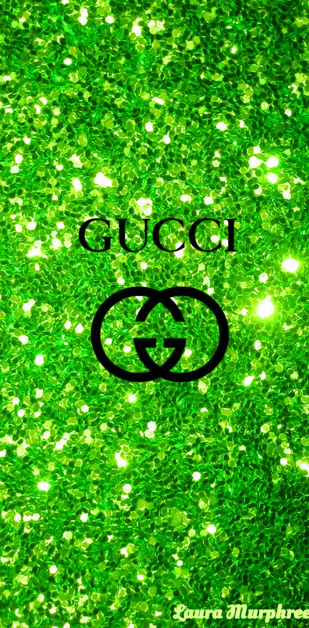 Download wallpapers Gucci glitter logo, 4k, black background