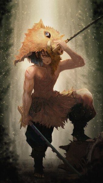 Download free Inosuke Hashibira Demon Slayer Iphone Wallpaper -  MrWallpaper.com