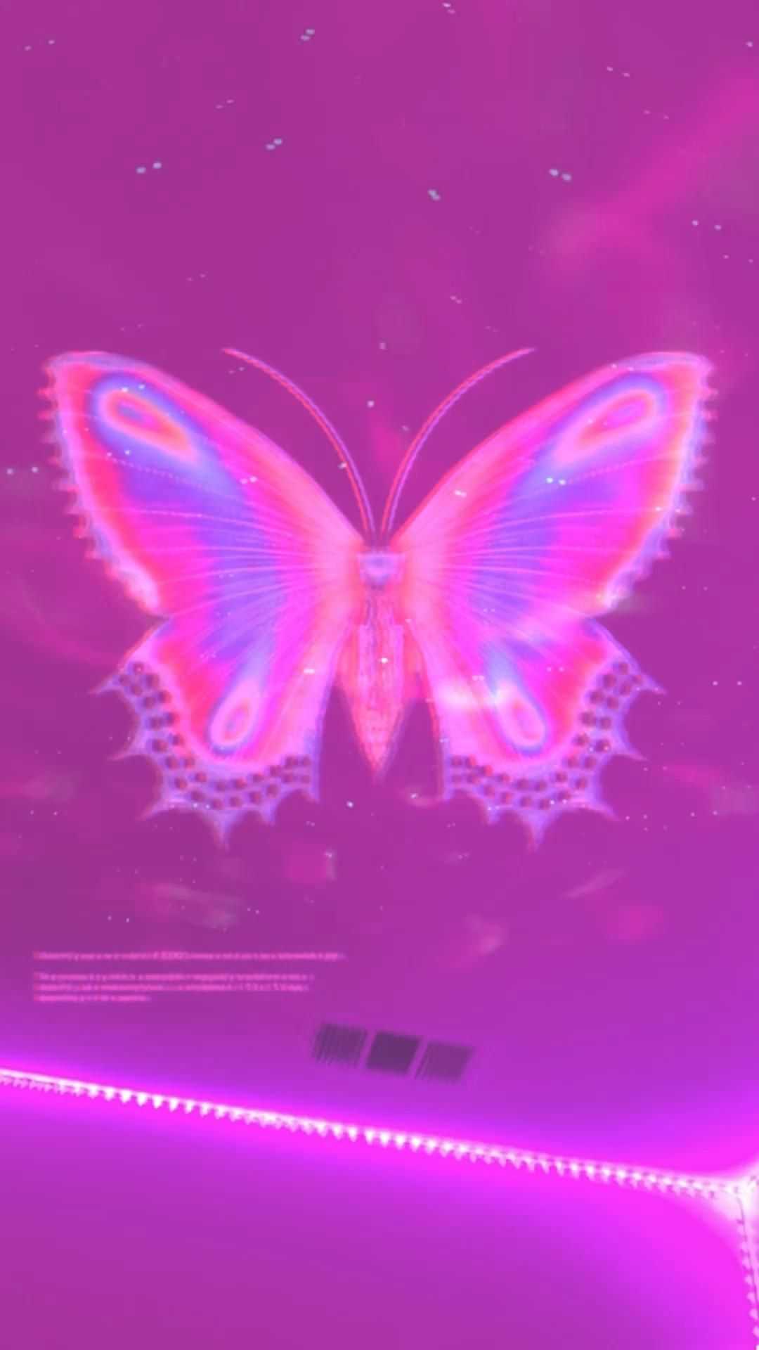 Download White Louis Vuitton In Pink Y2K Background